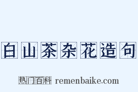 白山茶杂花造句是什么意思的图片